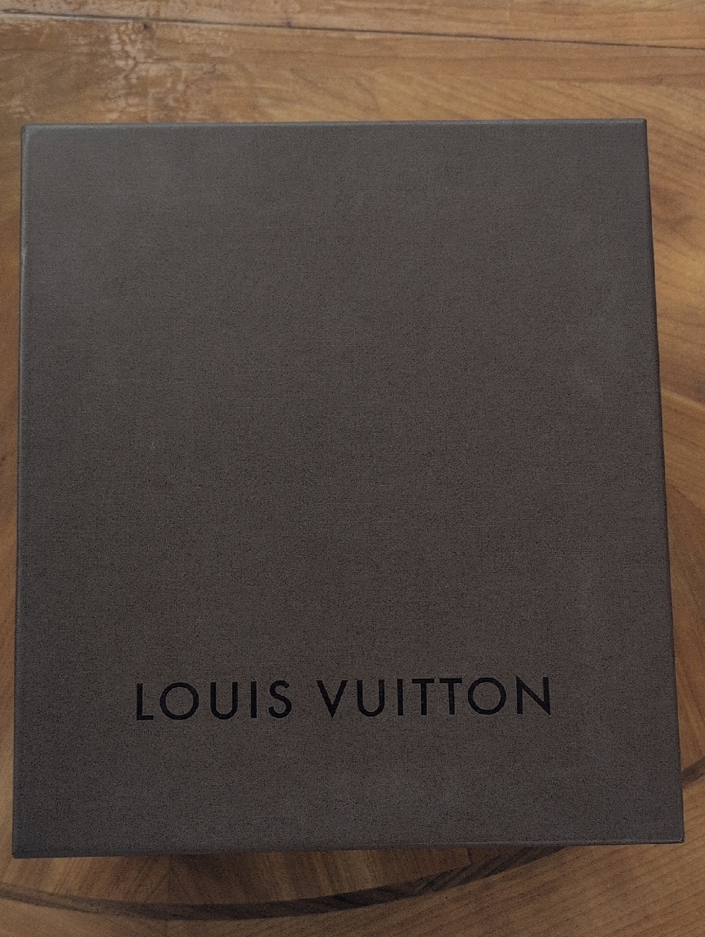 Louis Vuitton Dark Brown Presentation Box with Black Logo